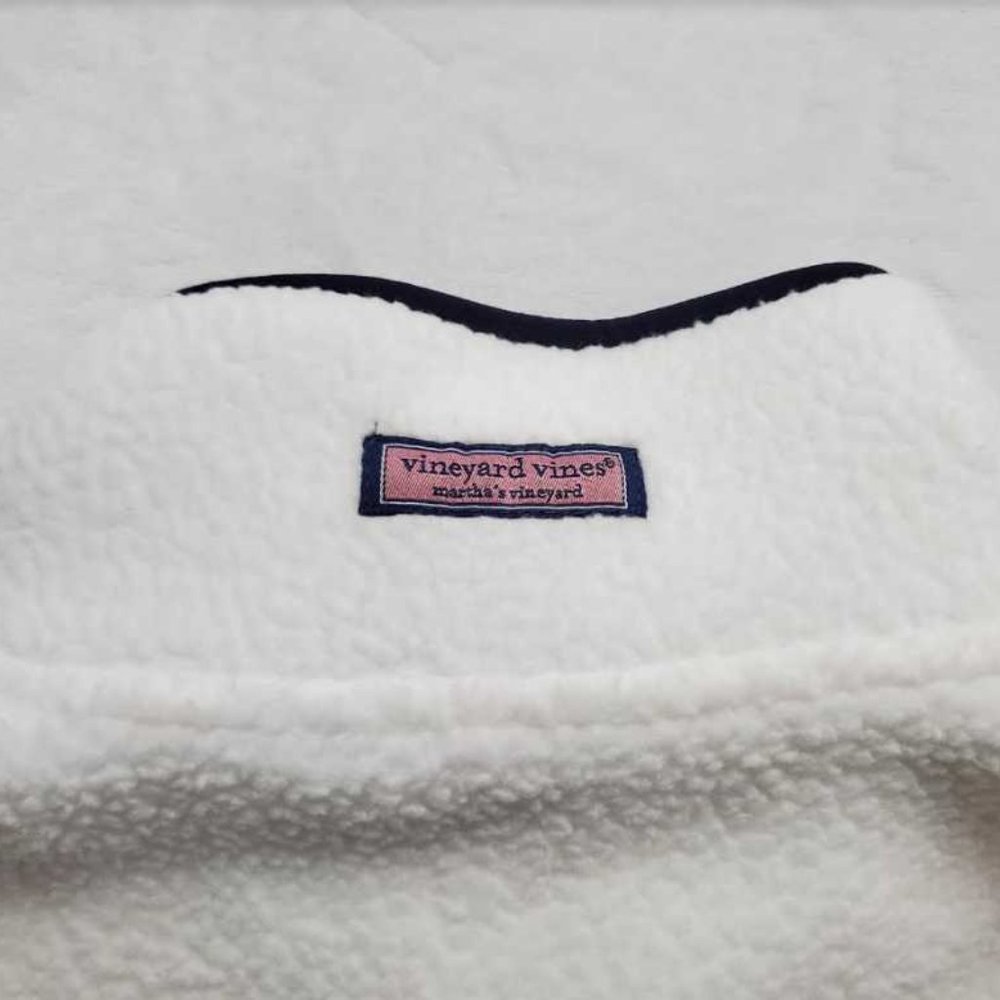 Womens  L  XL Vineyard Vines sherpa color-blocked SuperShep shep shirt sweater - Picture 7 of 10